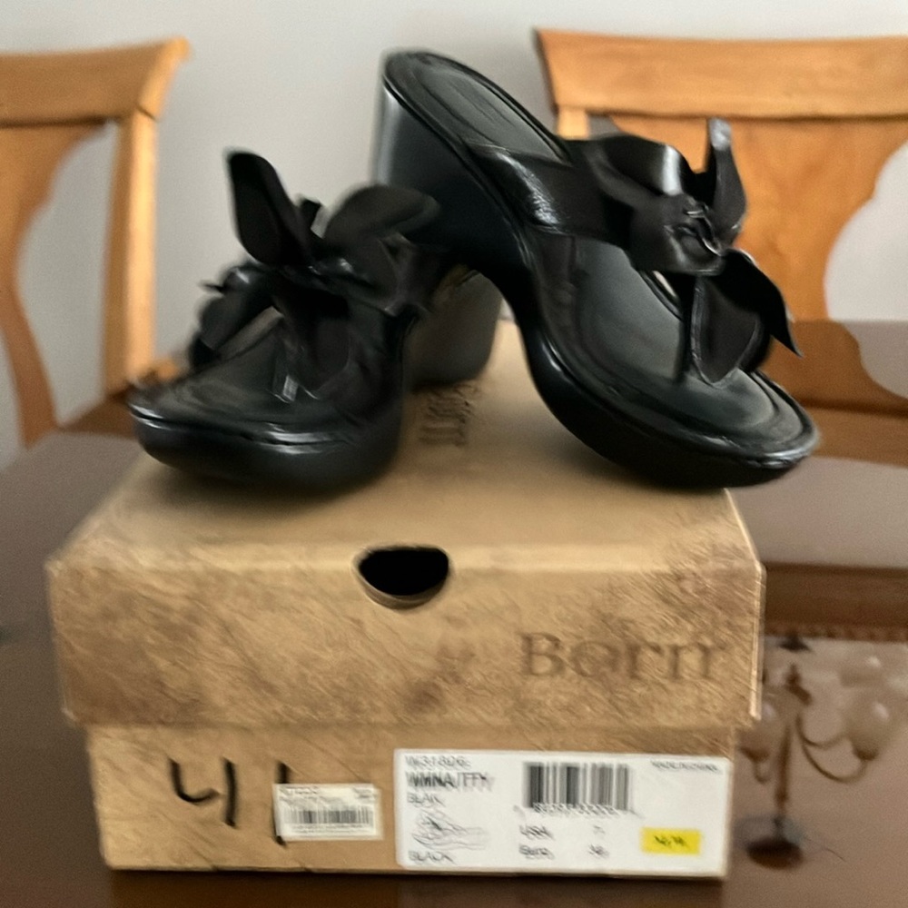 Born Black Mules Classic Clogs